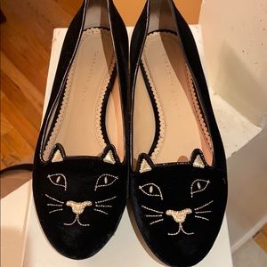 Authentic Charlotte Olympia Kitty flats